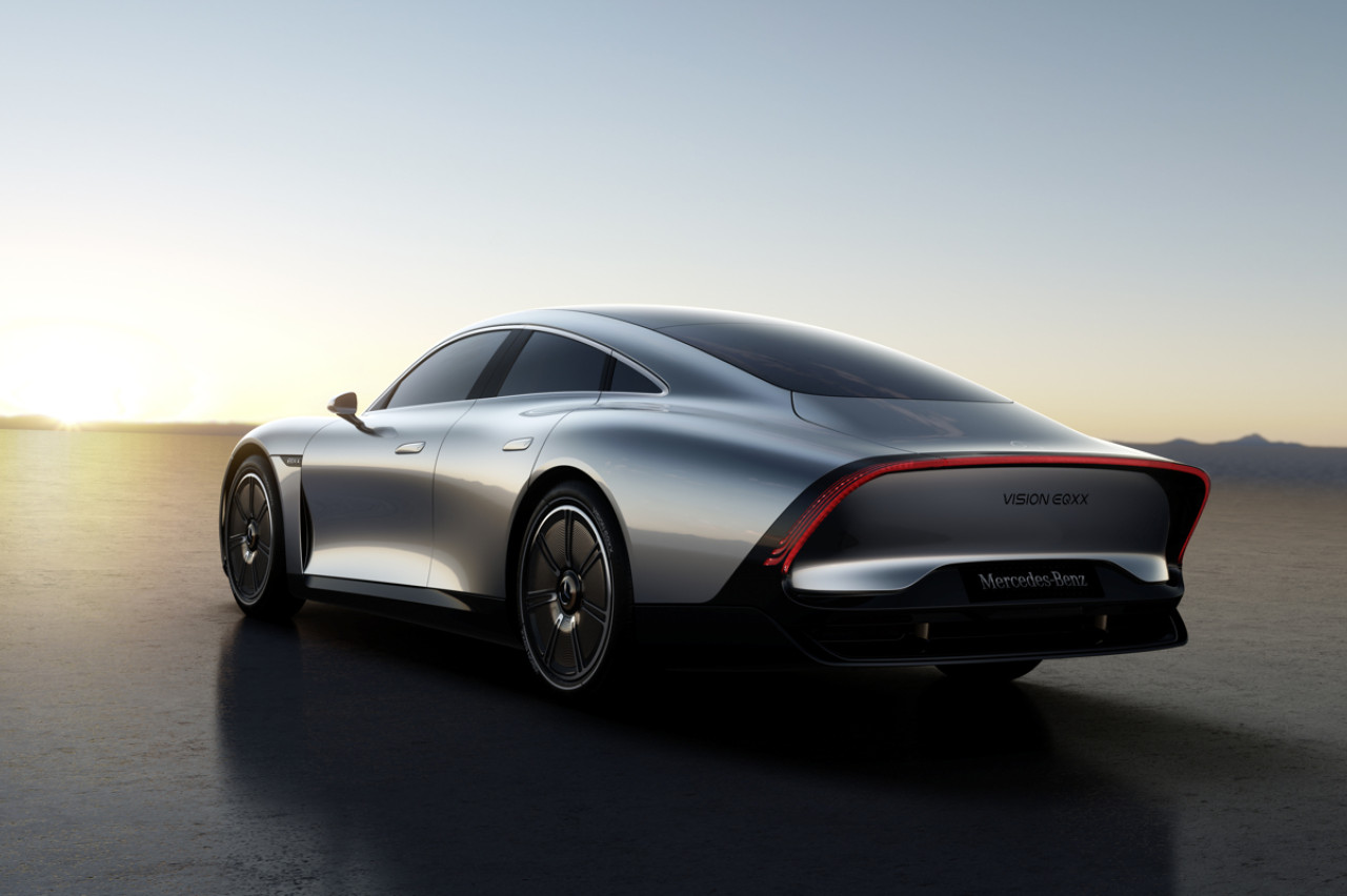 Only a penguin is more aerodynamic than this Mercedes Vision EQXX