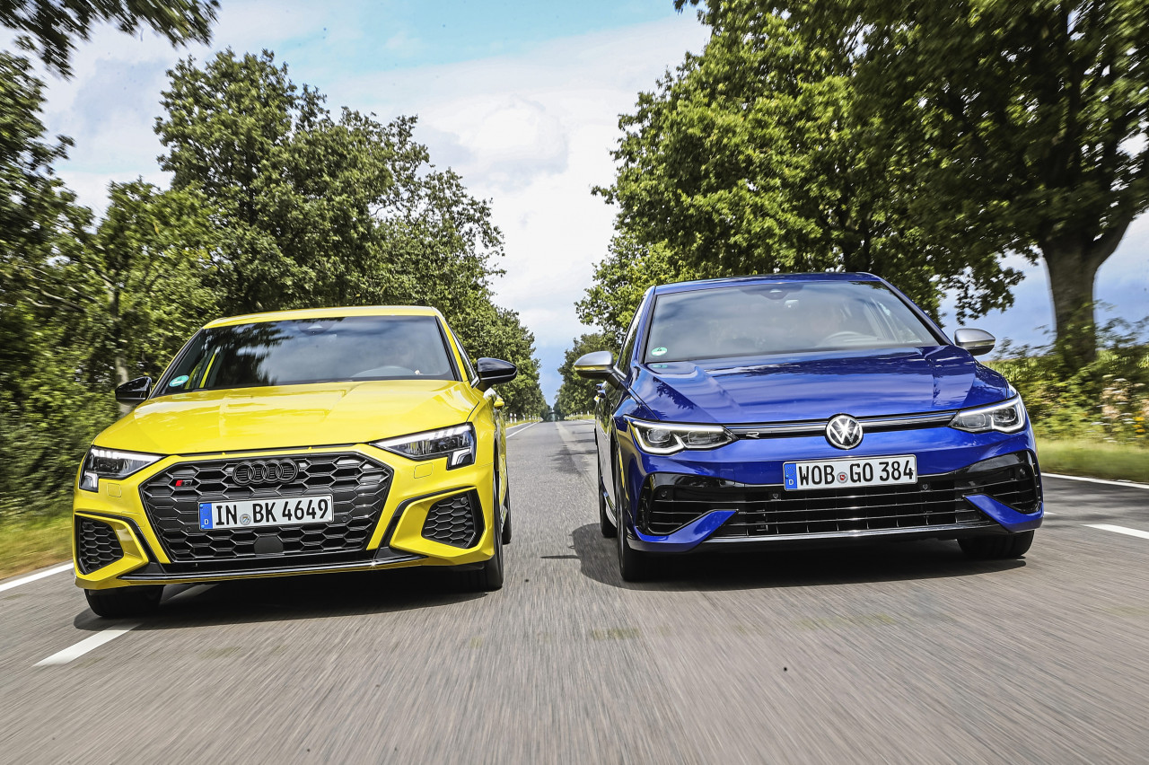 Test: This is how the Audi S3 bites itself on the Volkswagen Golf R