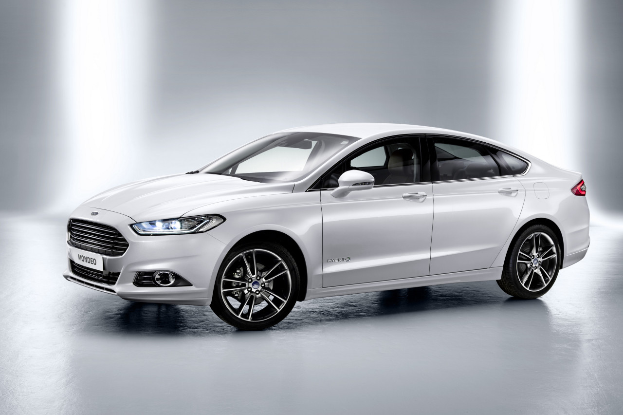 The new Ford Mondeo is quietly driving past our house