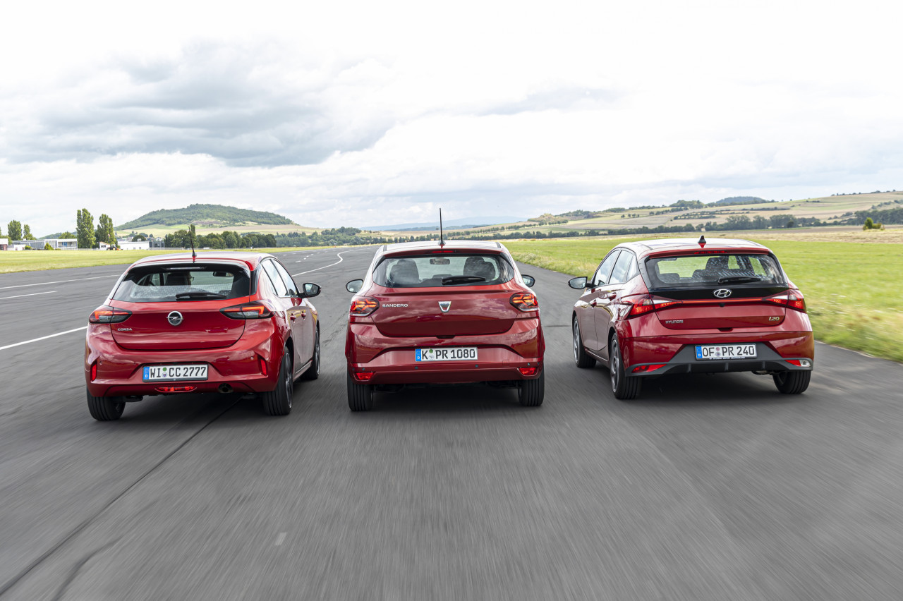 Dacia Sandero, Hyundai i20, Opel Corsa test: Dacia hands out a beating