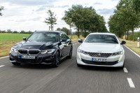 Test BMW 320e en Peugeot 508 Hybrid: welke plug-in hybride lease-auto is het zuinigst?