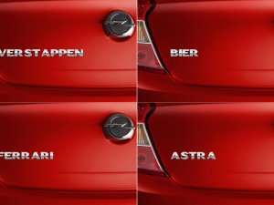 Max, Bier, Ferrari of Astra – Opel Karl met jouw ‘naam’