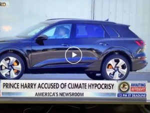 'Hypocriete prins Harry rijdt benzineslurpende suv!', roept Fox News. Oh ja? Kijk eens goed ...