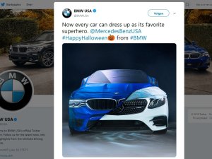 BMW plaagt Mercedes-Benz met Halloween-grap
