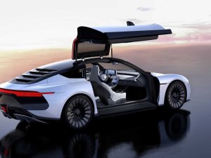 Terug naar de toekomst! Herken jij in deze nieuwe elektrische auto een DeLorean?