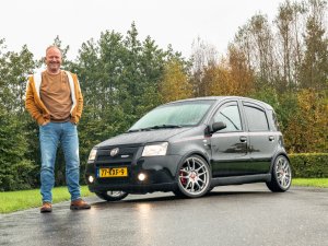 Willem over zijn Fiat Panda 100 HP: 'De motor heb ik de Ferrari-behandeling gegeven.'