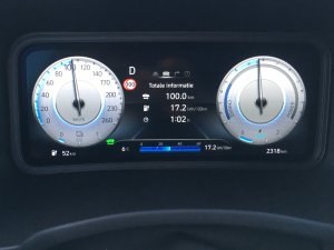 Hyundai Kona Electric: actieradius gemeten bij 100 km/h en 130 km/h