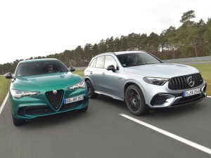 Test: Mercedes-AMG GLC 63 is beter en moderner dan Alfa Stelvio, maar laat het op één onderdeel afweten