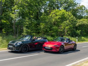 TEST Mazda MX-5 tegen Mini Cabrio is een strijd van gevoel tegen verstand