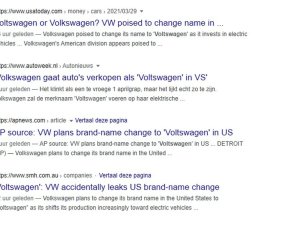 Amerikaanse beurswaakhond onderzoekt mislukte 1 april-grap Volkswagen