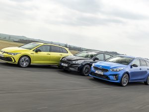 Test Ford Focus, Kia Ceed en Volkswagen Golf: welke stationwagon is de beste gezinsauto?