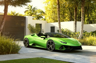 Open genot met Lamborghini Huracan Evo Spyder