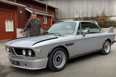Autoliefhebbers vallen hier flauw van: een BMW 3.0 CSi met Tesla-aandrijving