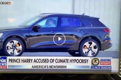 'Hypocriete prins Harry rijdt benzineslurpende suv!', roept Fox News. Oh ja? Kijk eens goed ...