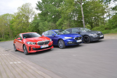 Wat is de beste 3-cilinder auto: BMW 1-serie, Seat Leon of Volkswagen Golf?
