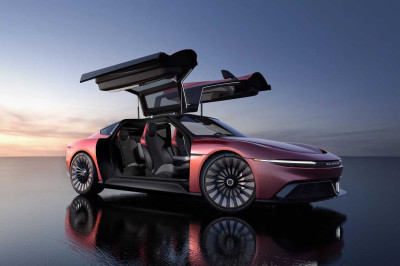 Terug naar de toekomst! Herken jij in deze nieuwe elektrische auto een DeLorean?