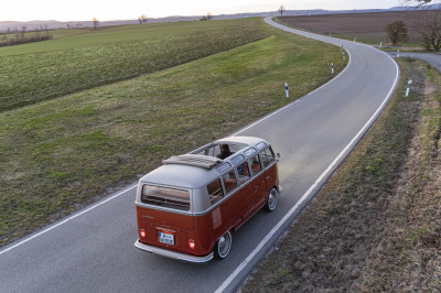 De e-Bulli: klassieke elektrische Volkswagen bus in volle glorie