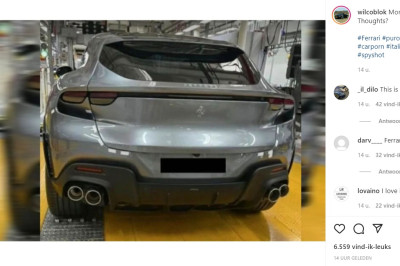 De geest van Enzo Ferrari schrikt zich een hoedje! Dit is de nieuwe suv van Ferrari