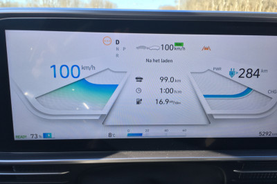 Hyundai Ioniq 6 actieradius gemeten bij 100 en 130 km/h