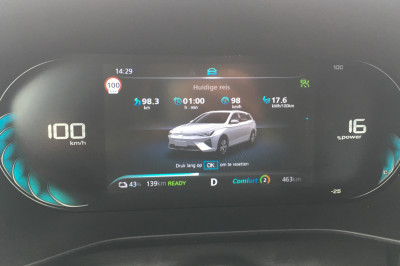 Rijbereik MG5 Electric: actieradius gemeten bij 100 km/h