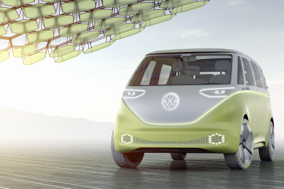 Je kunt de Volkswagen ID. BUZZ (2022) in Amsterdam bekijken