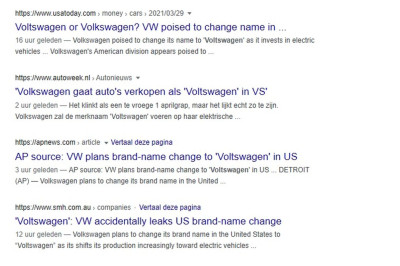 1 april, sjoemelsoftware in je bil! Pers trapt in Voltswagen-grap van Volkswagen