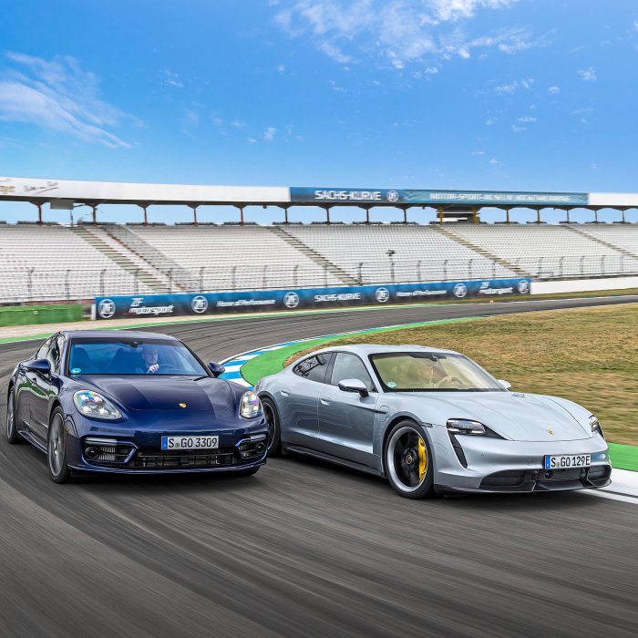 Test Porsche Taycan vs. Porsche Panamera: wil de beste turbo opstaan?