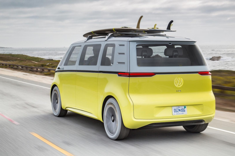 Electric camping?  That will soon be possible with the camper version of the Volkswagen ID.  buzz