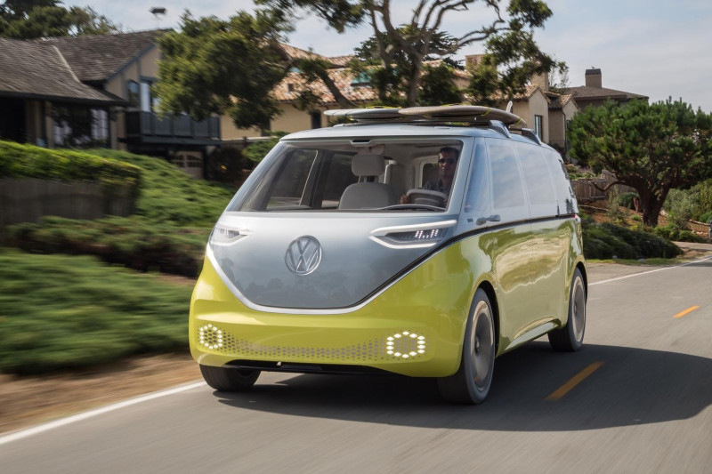 Electric camping?  That will soon be possible with the camper version of the Volkswagen ID.  buzz