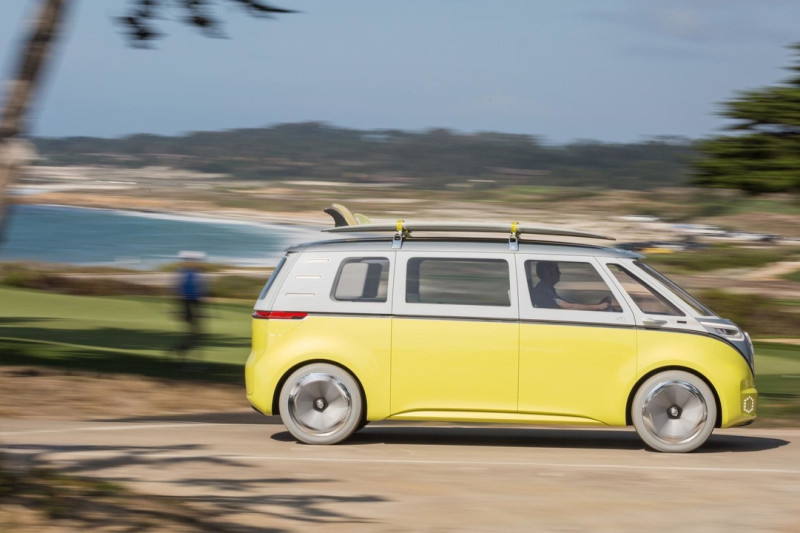 Electric camping?  That will soon be possible with the camper version of the Volkswagen ID.  buzz