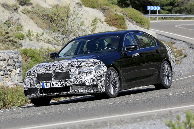 Spyshots: geen grote grille voor facelift BMW 5-serie?