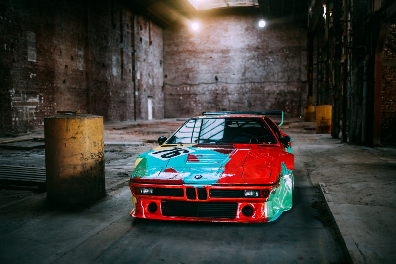Voor aan de muur: foto's BMW M1 Art Car by Andy Warhol