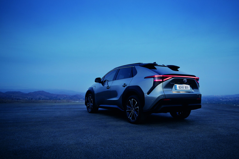 Why does the electric Toyota bZ4X have such a crazy Tesla steering wheel?