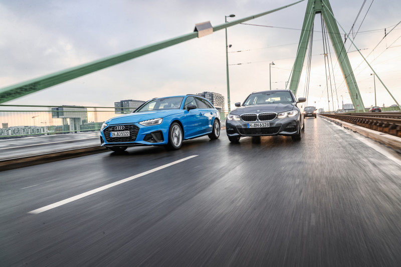 Test Audi A4 Avant en BMW 3-serie Touring: goedkoop is anders, maar lekker dat ze zijn!