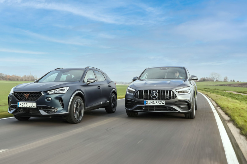 Test: zoveel kosten de Mercedes-AMG GLA 35 en Cupra Formentor per pk