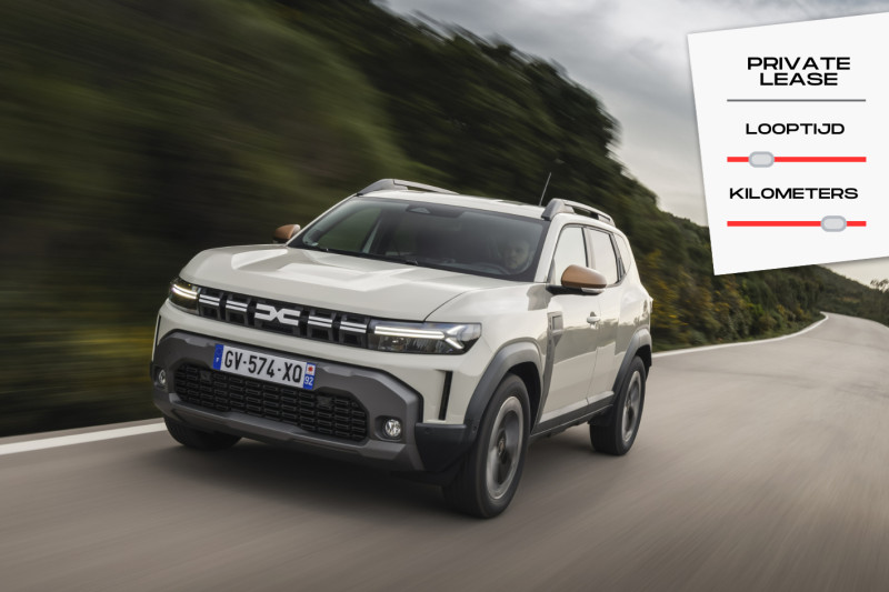 Rijd al vanaf 439 euro in de Dacia Duster met deze private lease deal