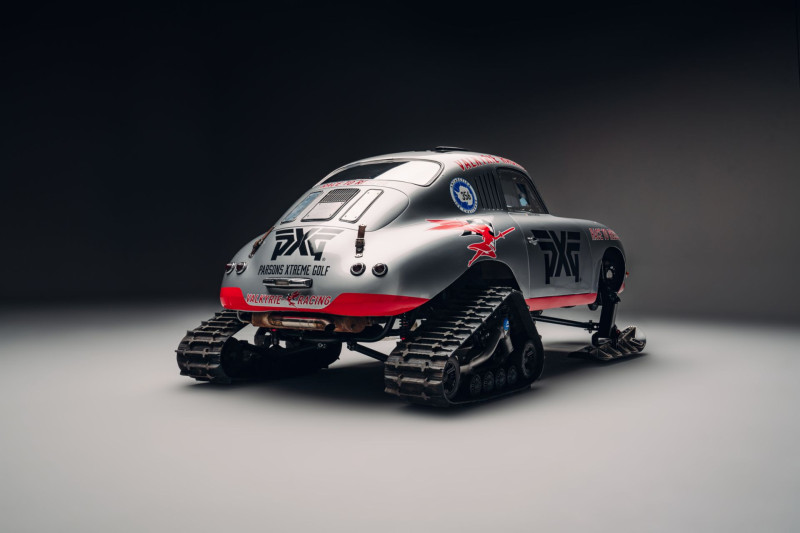 This classic Porsche goes to the South Pole!  Without wheels ...