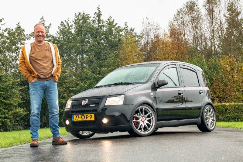 Willem over zijn Fiat Panda 100 HP: 'De motor heb ik de Ferrari-behandeling gegeven.'