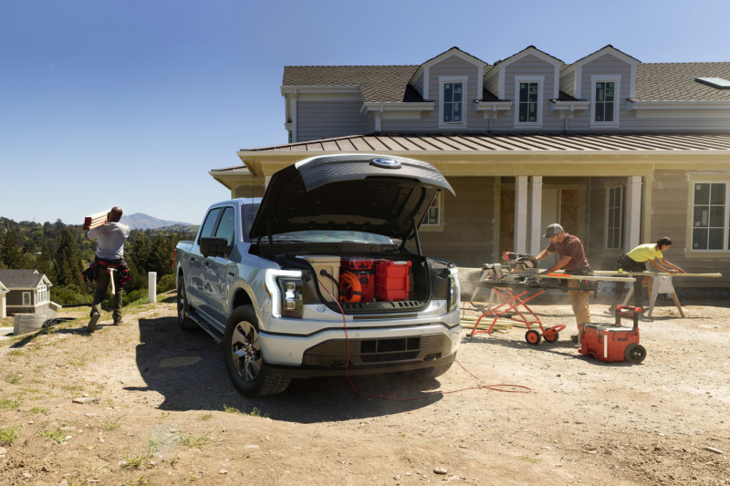 Hap, slik, weg! Zo'n grote 'muil' heeft de elektrische Ford F-150 Lightning