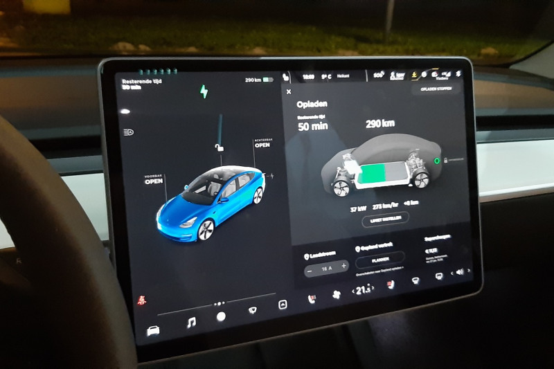 Vernieuwde Tesla Model 3 Long Range: actieradius gemeten bij 100 en 130 km/h