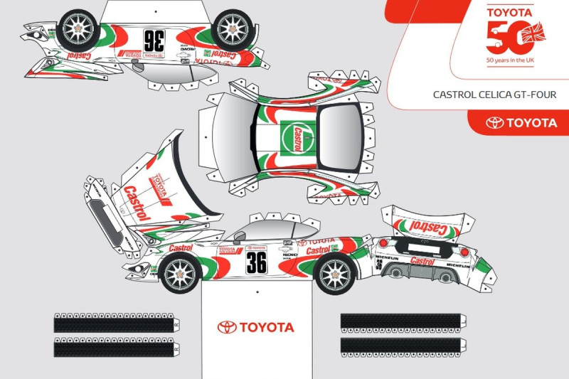 Een, twee, drie, vier, Toyota GT86 van papier