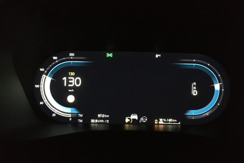 Elektrische Volvo XC40 Recharge: actieradius gemeten bij 130 en 100 km/h