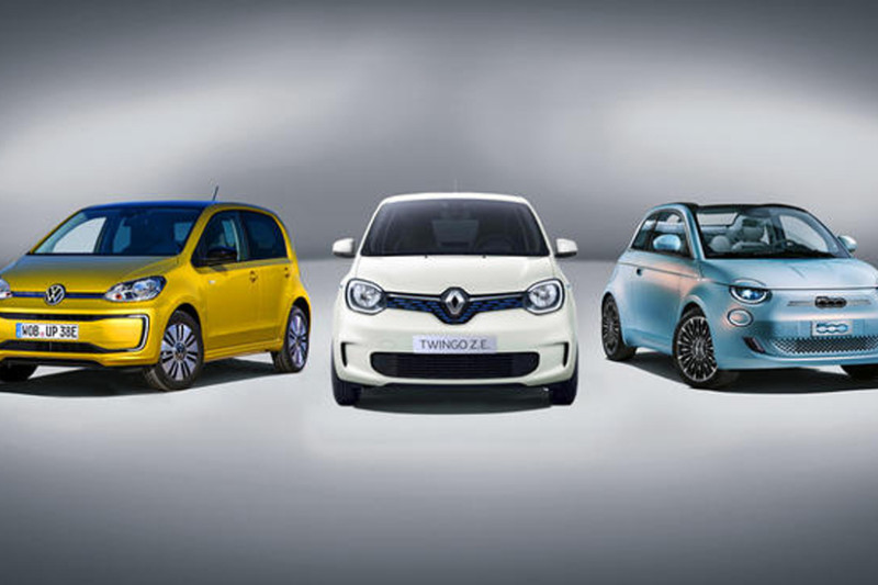 Elektrische auto vergelijken: Fiat 500e, Renault Twingo ZE en Volkswagen e-Up