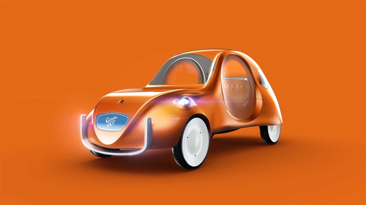 Nederlandse ontwerper tekent toekomstige Citroën 2CV