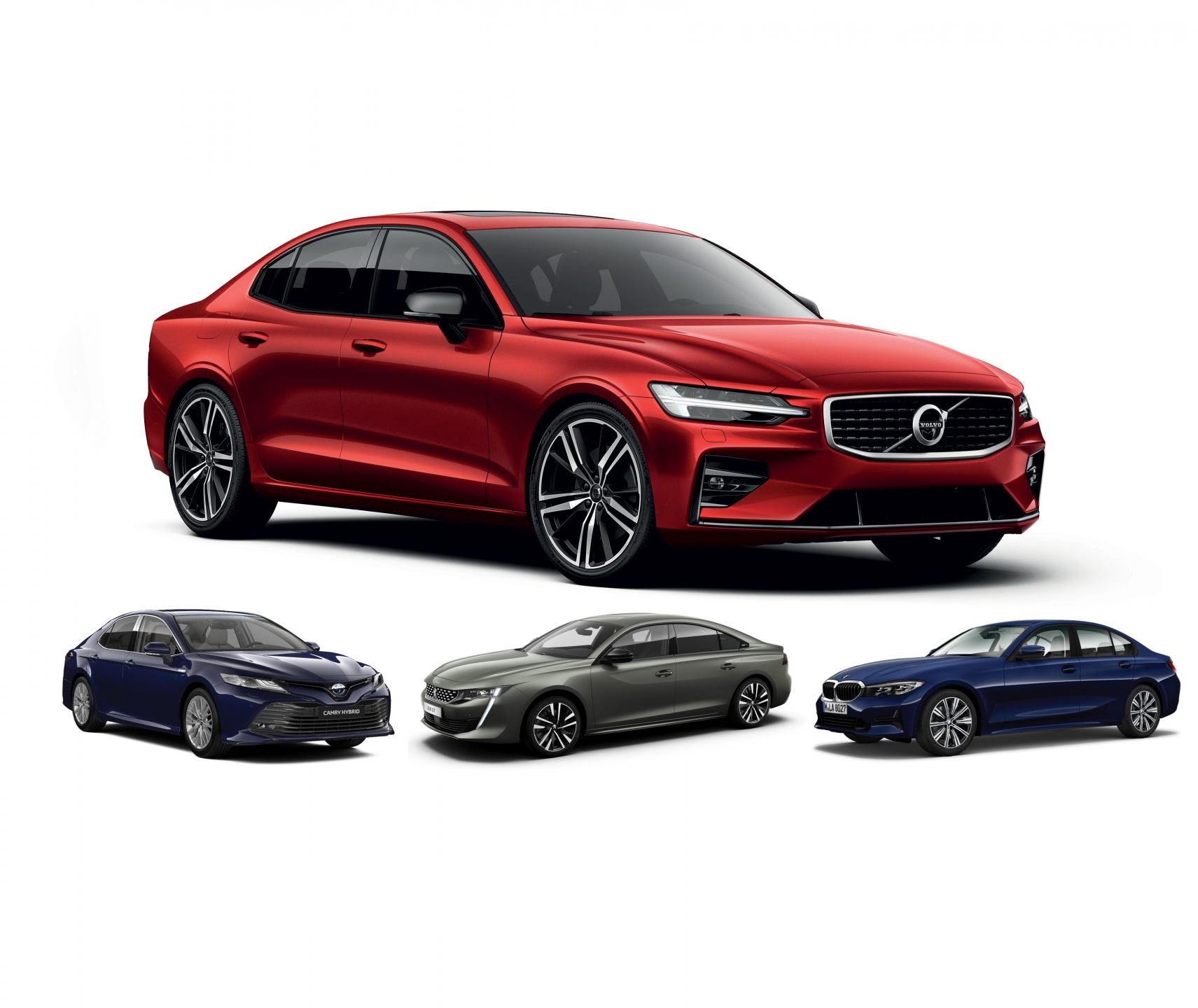 Prijsvergelijking: Volvo S60 vs Toyota Camry, Peugeot 508 en BMW 3-serie