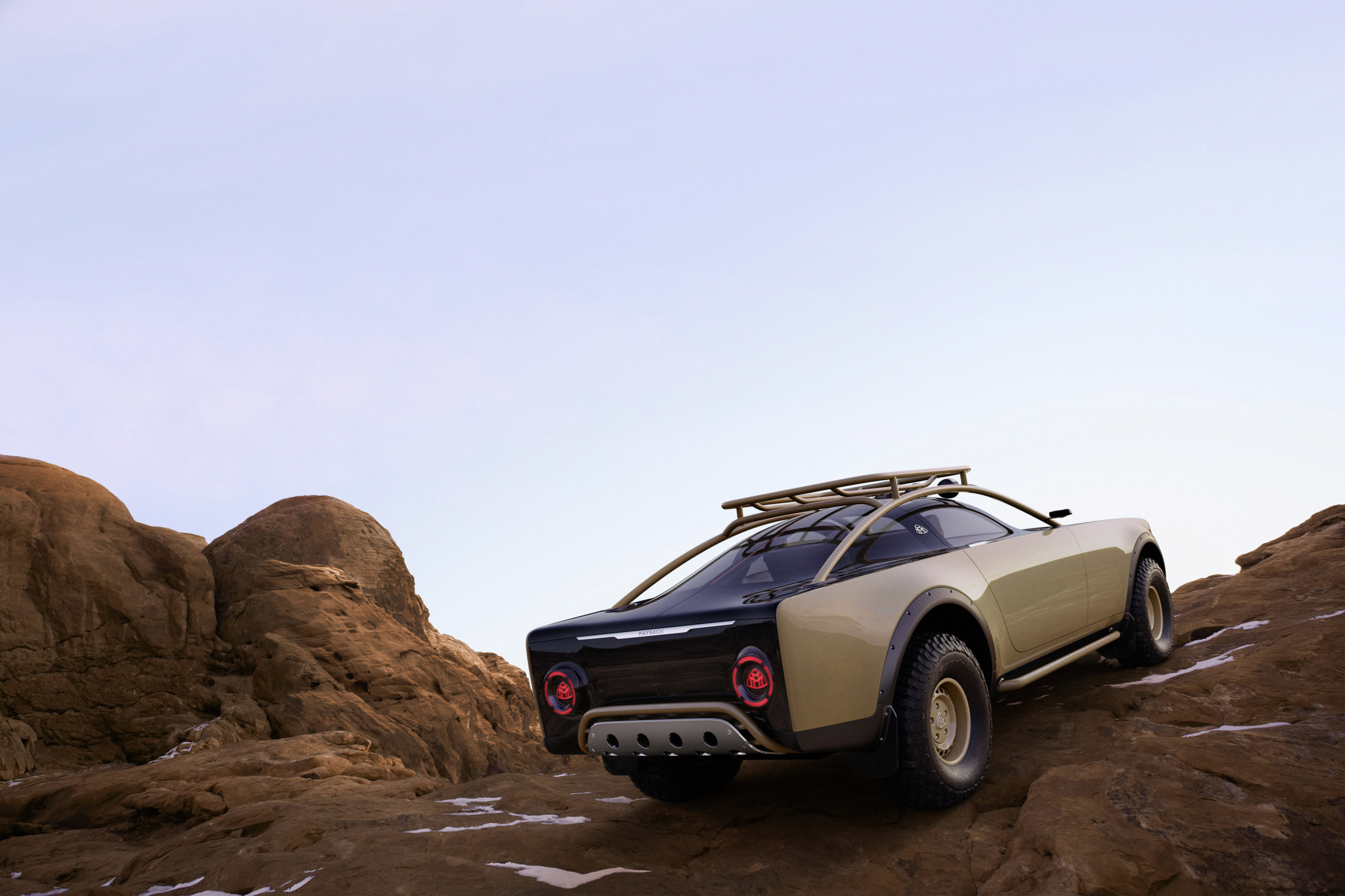 De jungle in met een Maybach? Dat kan met deze Project Maybach in Camel Trophy-kleuren