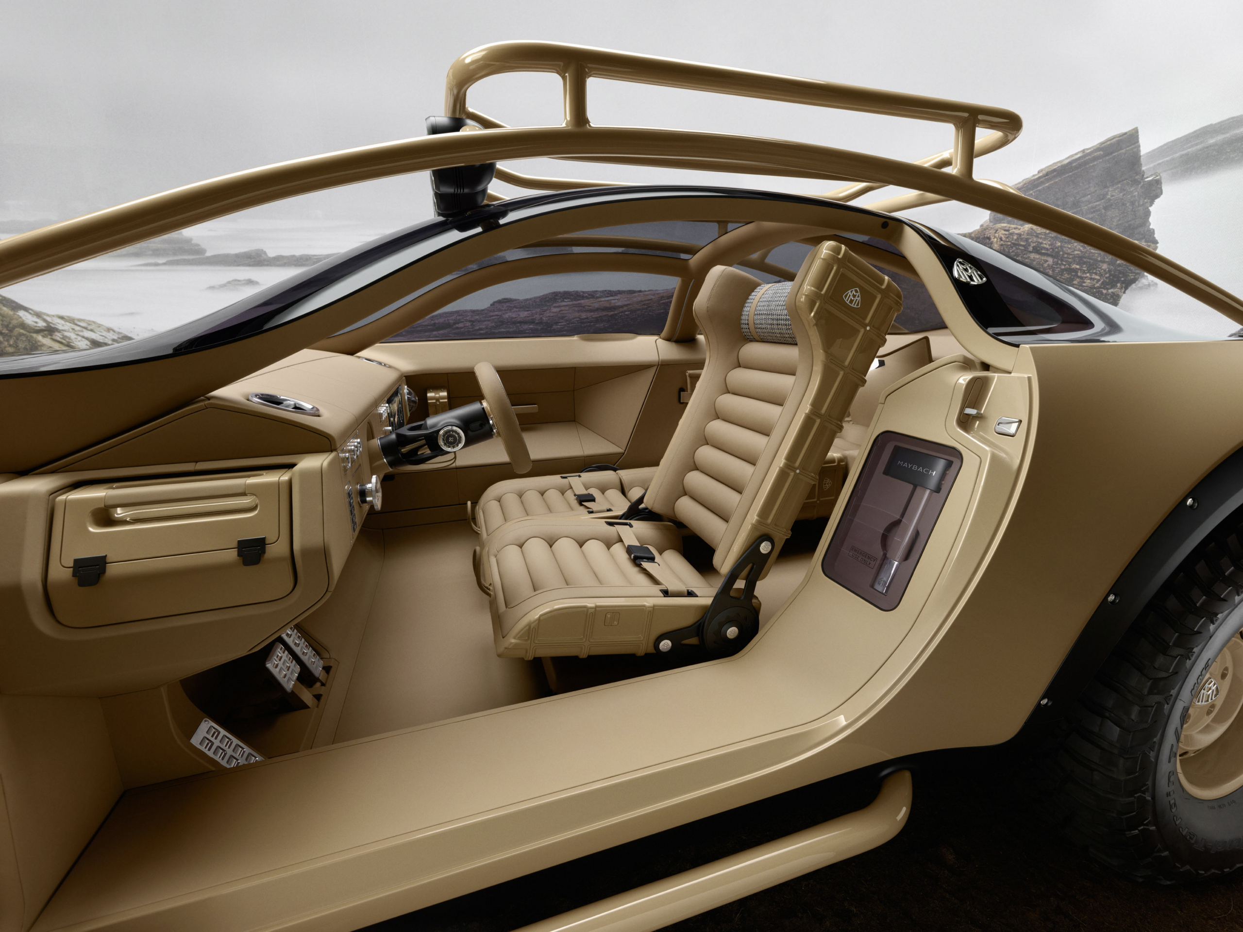 De jungle in met een Maybach? Dat kan met deze Project Maybach in Camel Trophy-kleuren