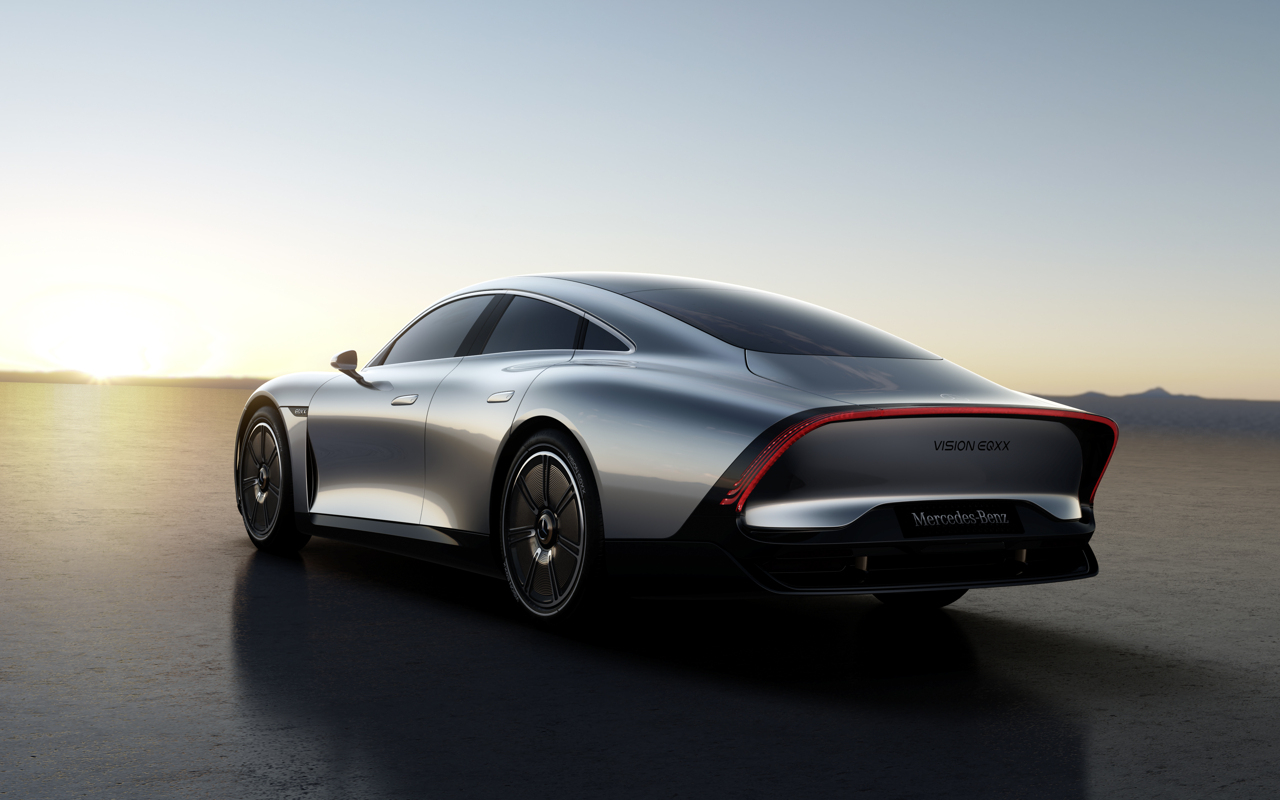 Alleen een pinguïn is aerodynamischer dan deze Mercedes Vision EQXX