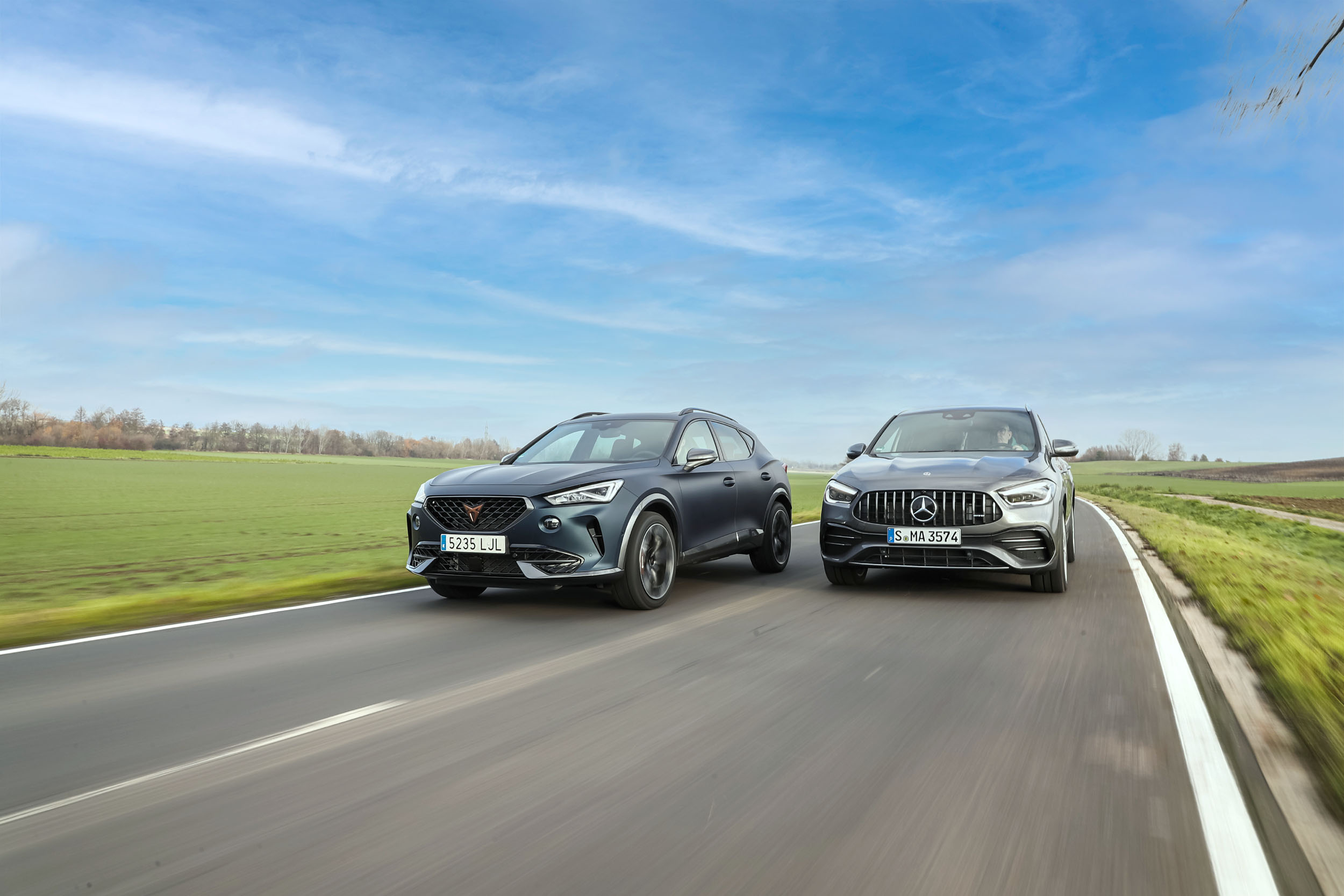 Test Mercedes-AMG GLA 35 en Cupra Formentor 310: waarom sneller niet altijd sportiever is