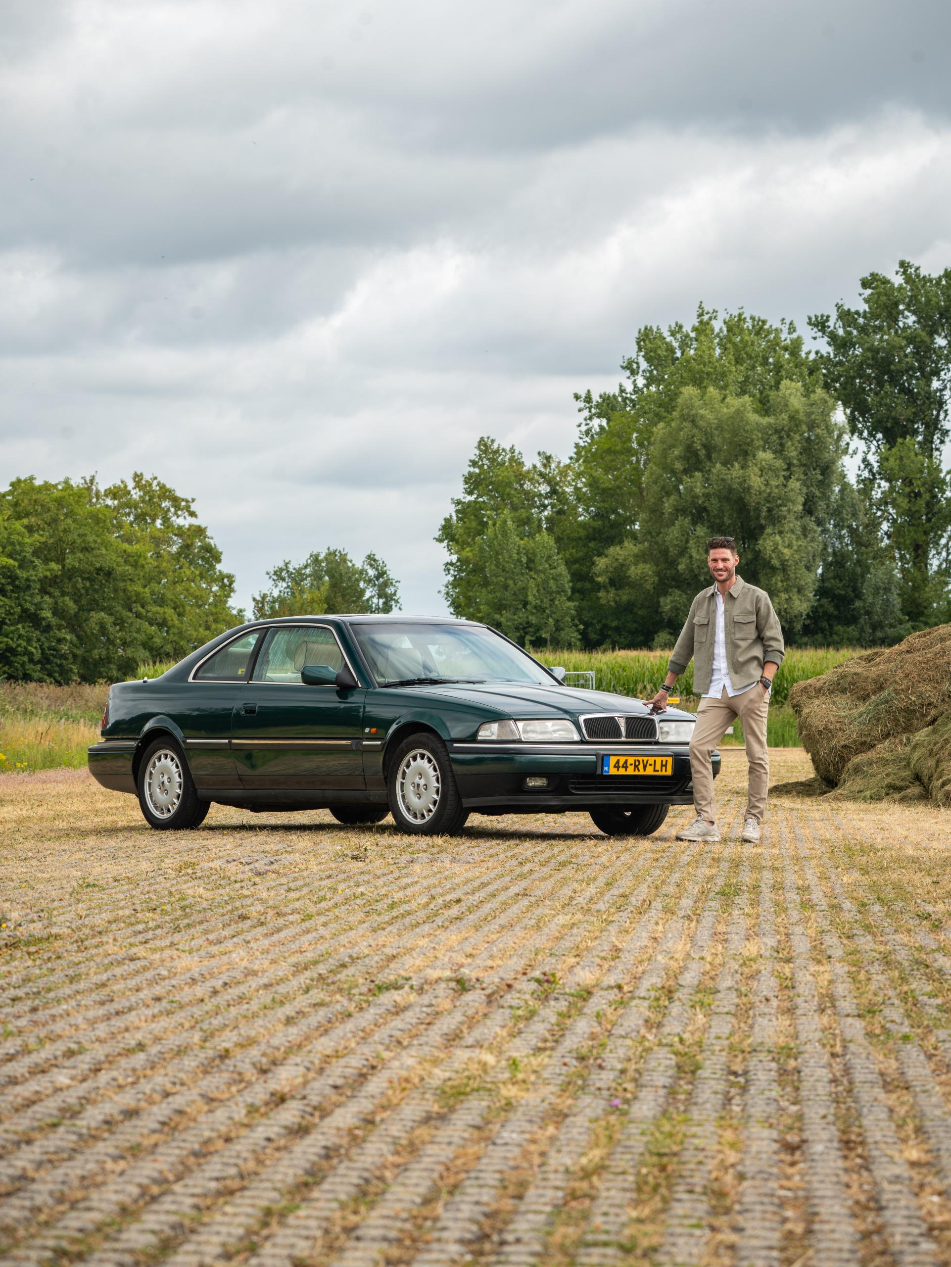De oude Rover van Vincent heeft oerdegelijke techniek, toch zei hij ineens 'poef'